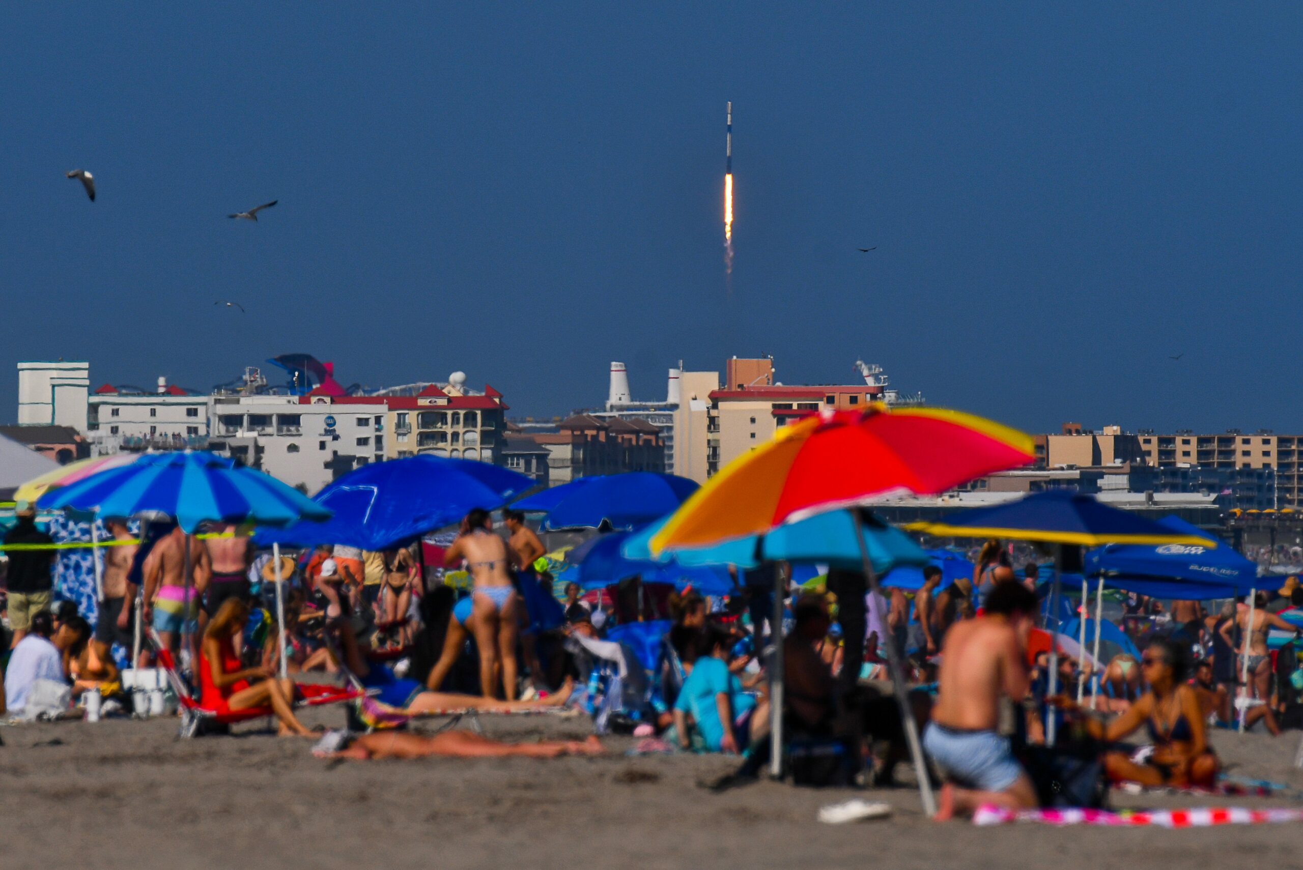 صورة لإطلاق صاروخ SpaceX