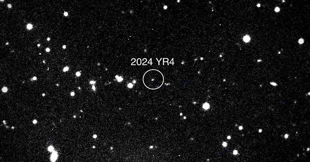 صورة للكويكب 2024 YR4