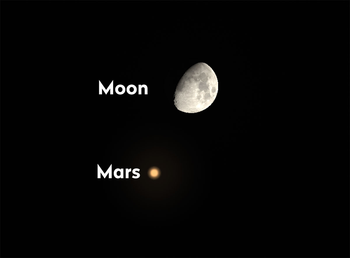 المريخ بجوار القمر الليلة!
